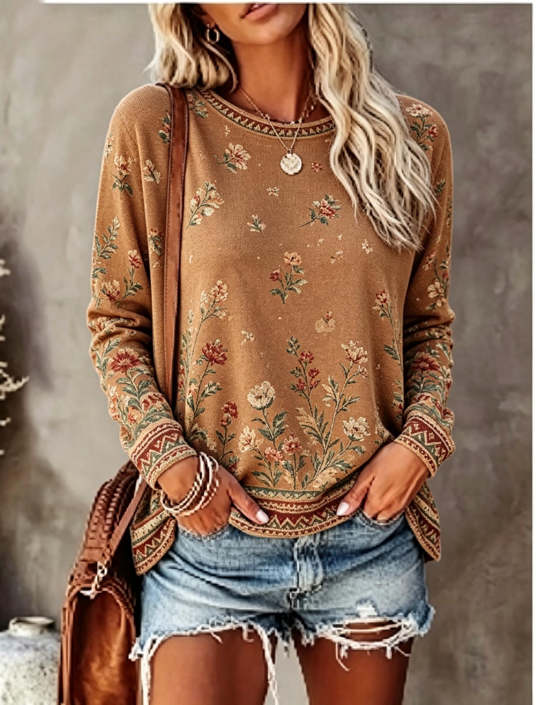 Winter Clothing For Women - Camiseta de manga larga con cuello