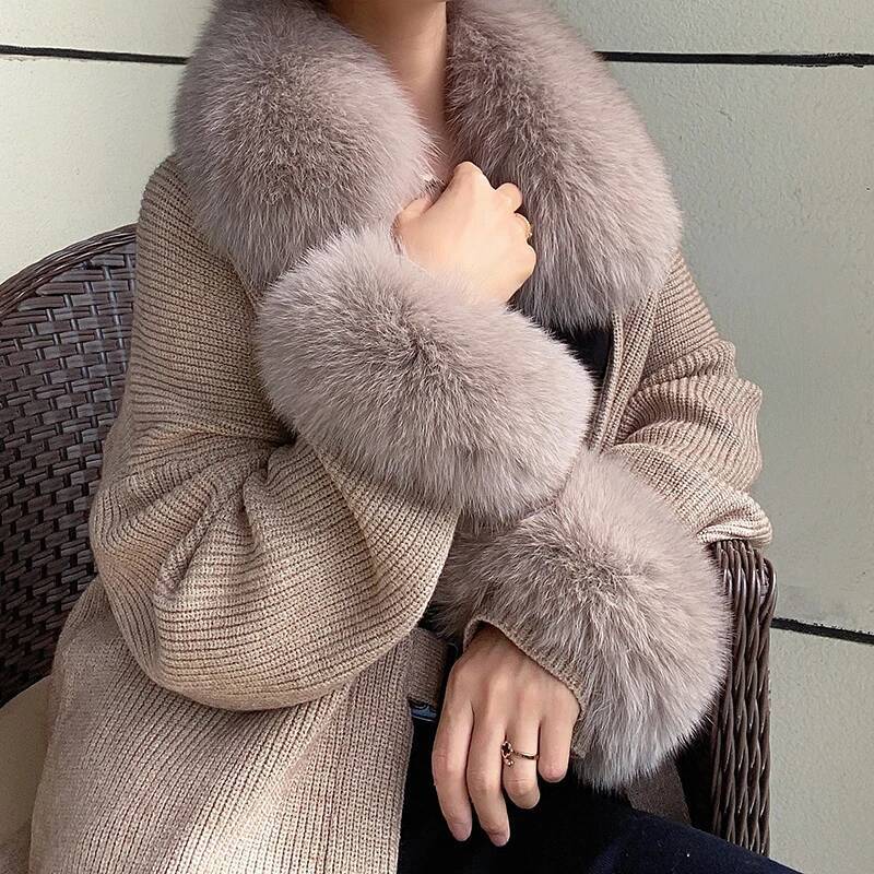 Cuello de piel de zorro Real p - Winter Clothing Pk reseña y precio