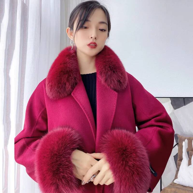 Cuello de piel de zorro Real p - Winter Clothing Pk reseña y precio