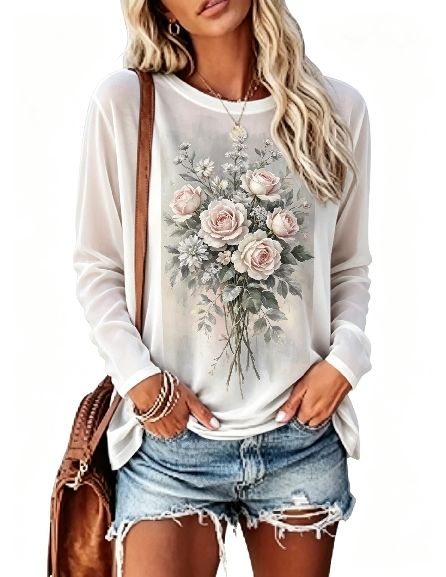 Camiseta de manga larga para m - Winter Clothing For Women reseña y precio