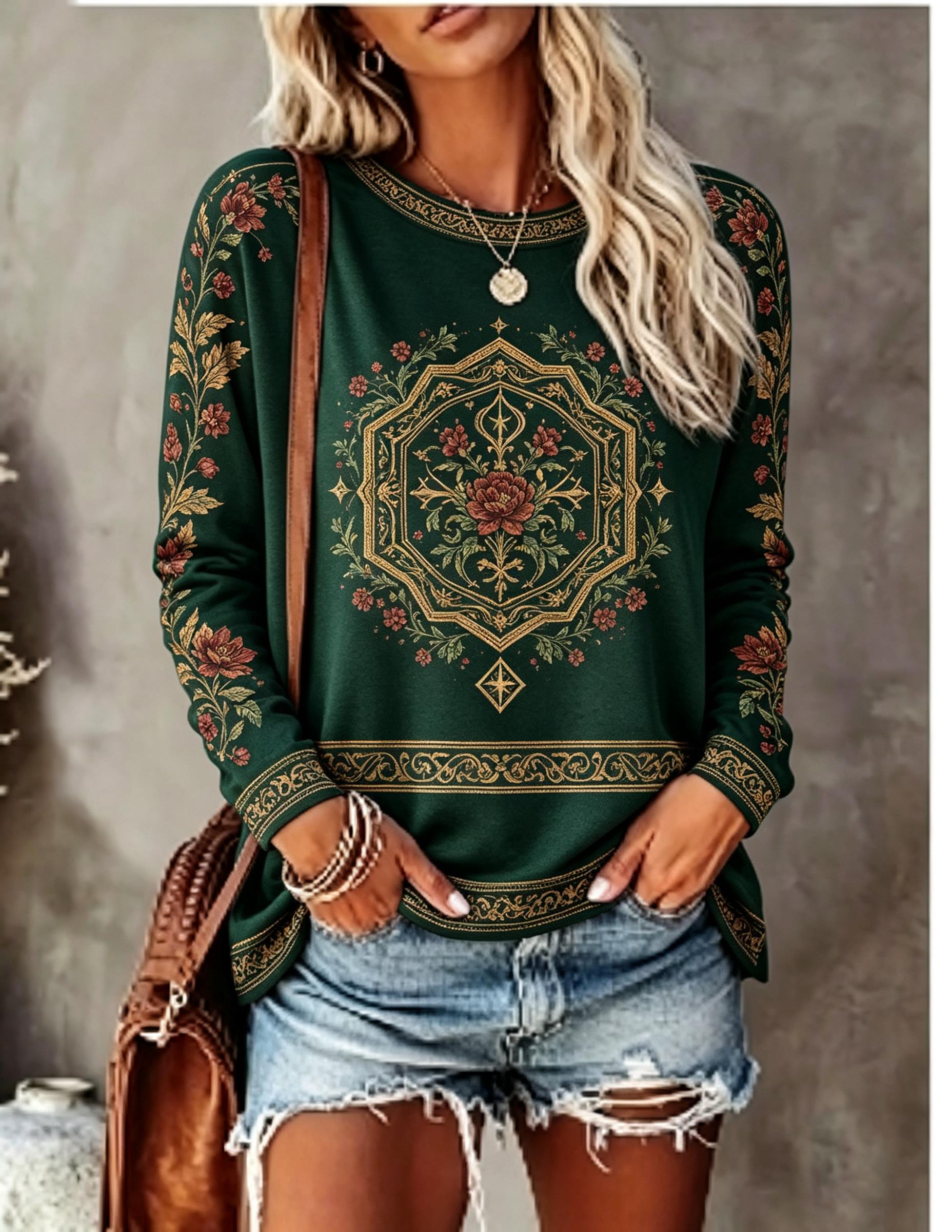 Camiseta de manga larga con cu - Winter Clothing For Women reseña y precio