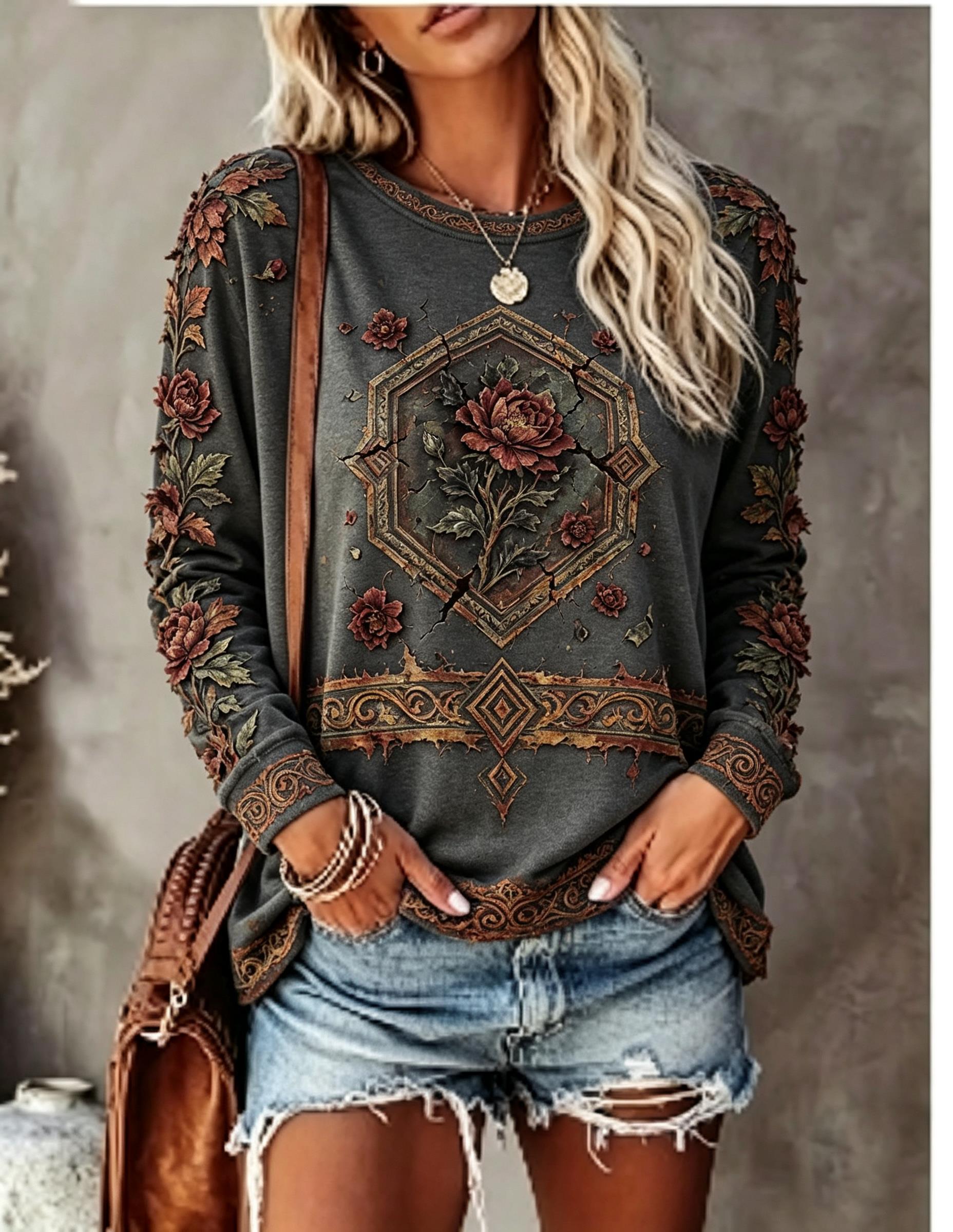 Camiseta de manga larga con cu - Winter Clothing For Women reseña y precio