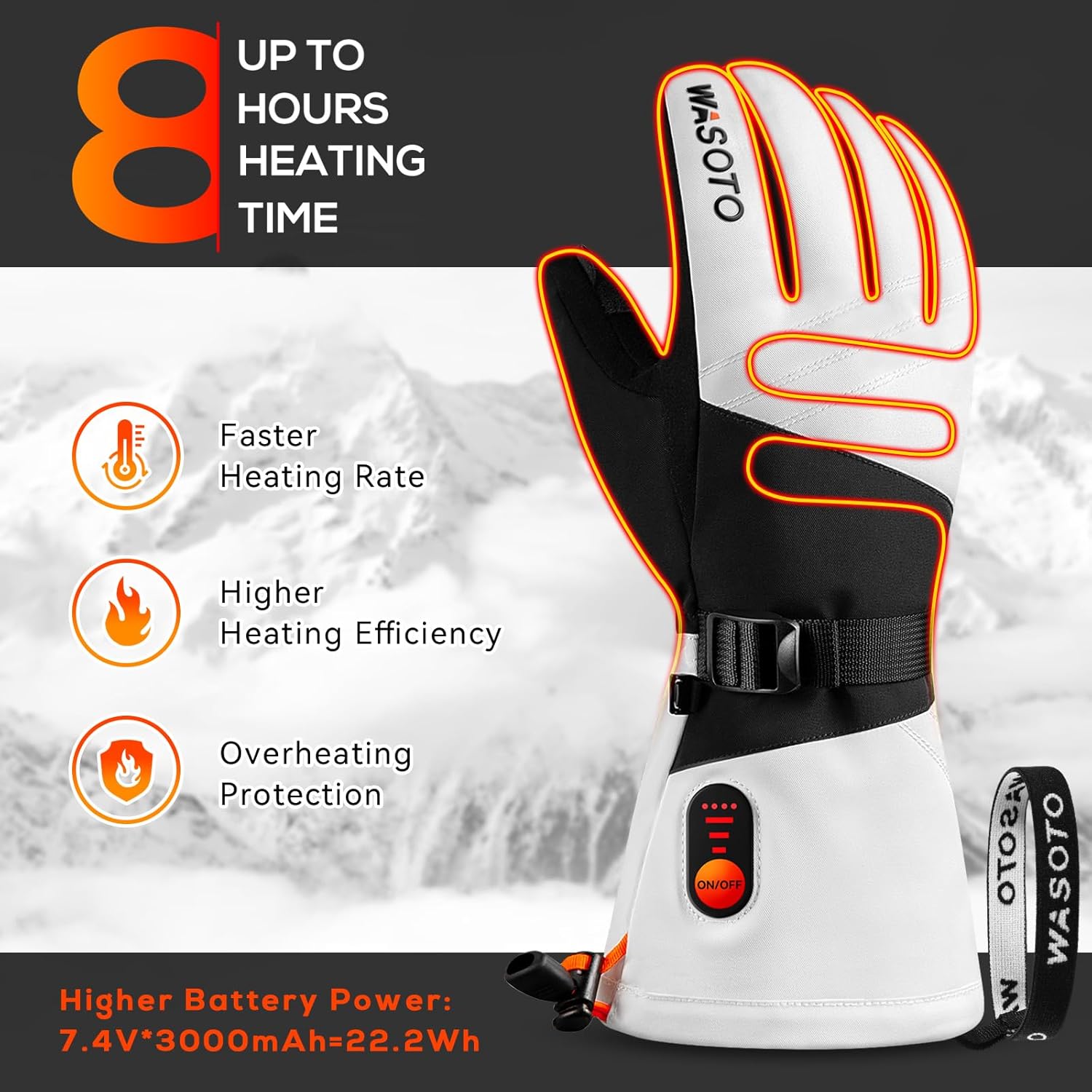 Guantes de esquí profesionales - Heated Gloves Electric reseña y precio