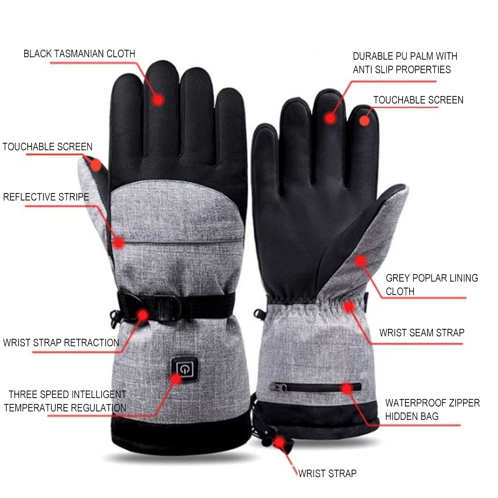 1 par de guantes térmicos eléc - Heated Gloves Electric reseña y precio