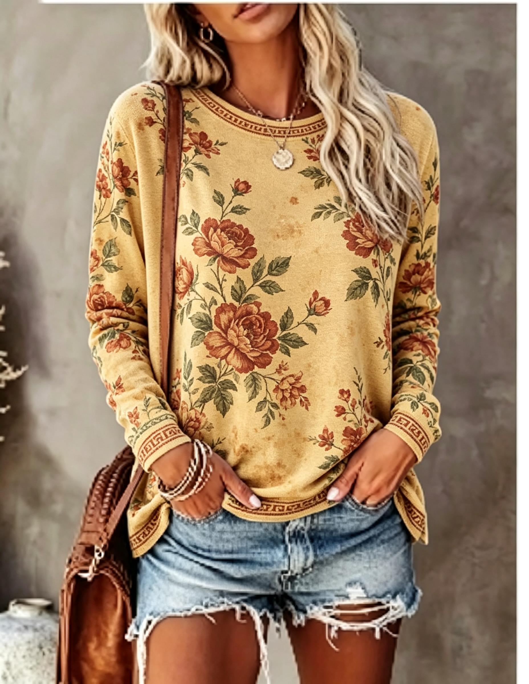 Camiseta de manga larga con cu - Winter Clothing For Women reseña y precio